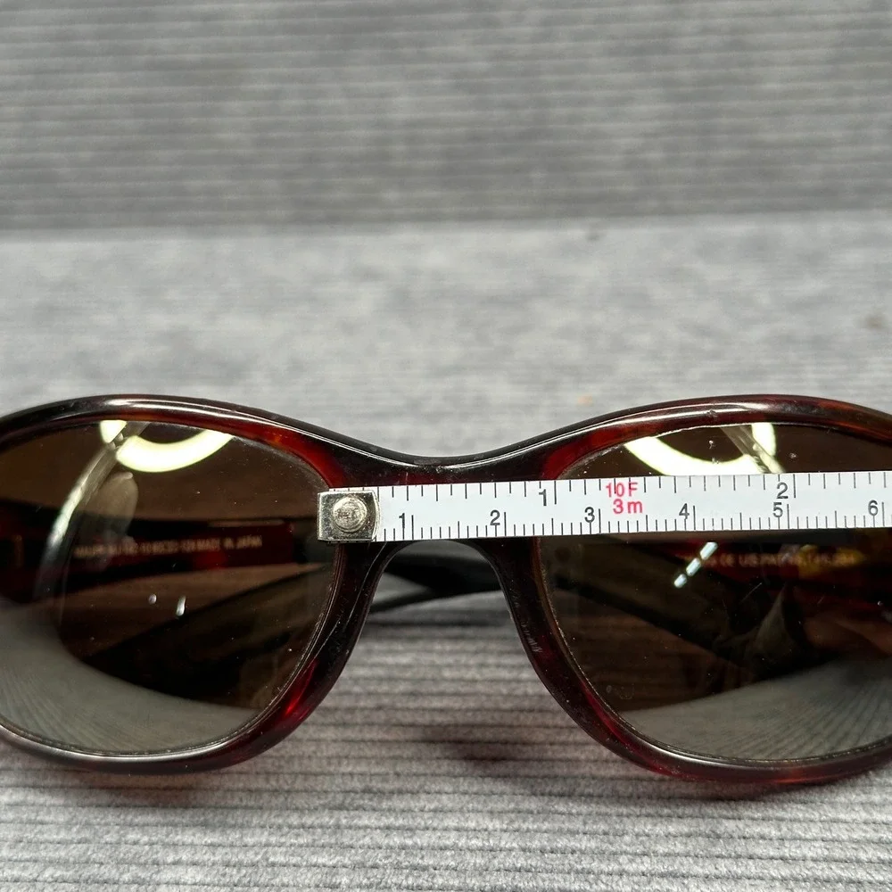 Maui Jim Volcano MJ-142-10 Tortoise Wrap Y2k Sunglasses Made in Japan Polarized